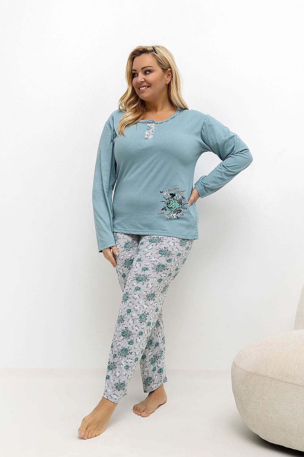  Plus Size Pajamas model 221190 Forever Pink 