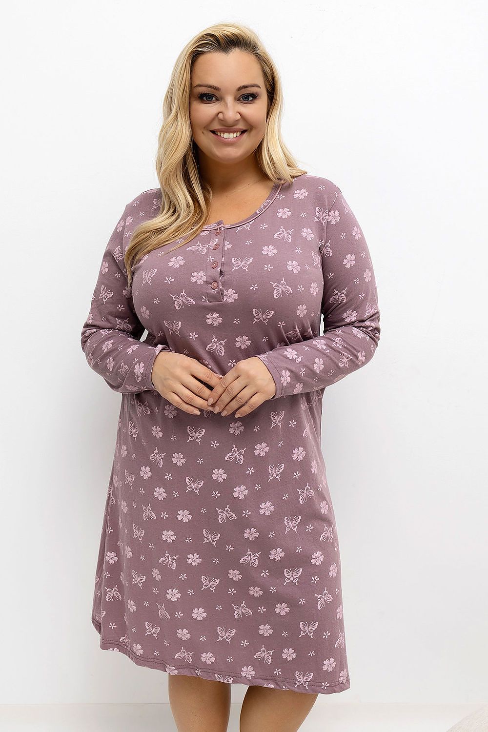  Plus Size Nightgown model 221200 Forever Pink 