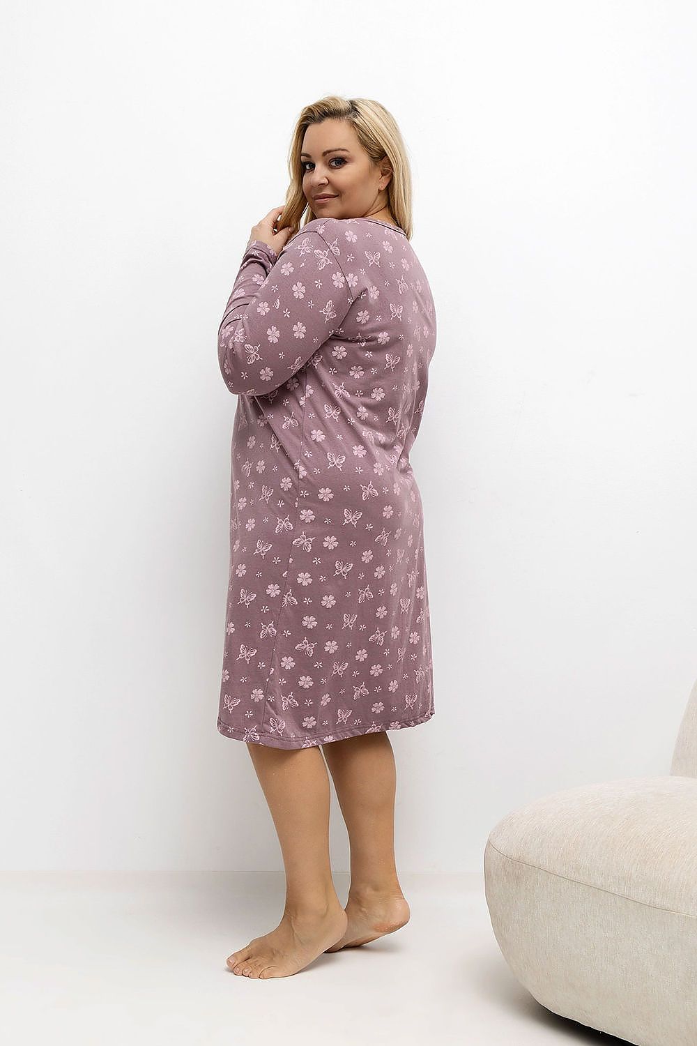  Plus Size Nightgown model 221200 Forever Pink 